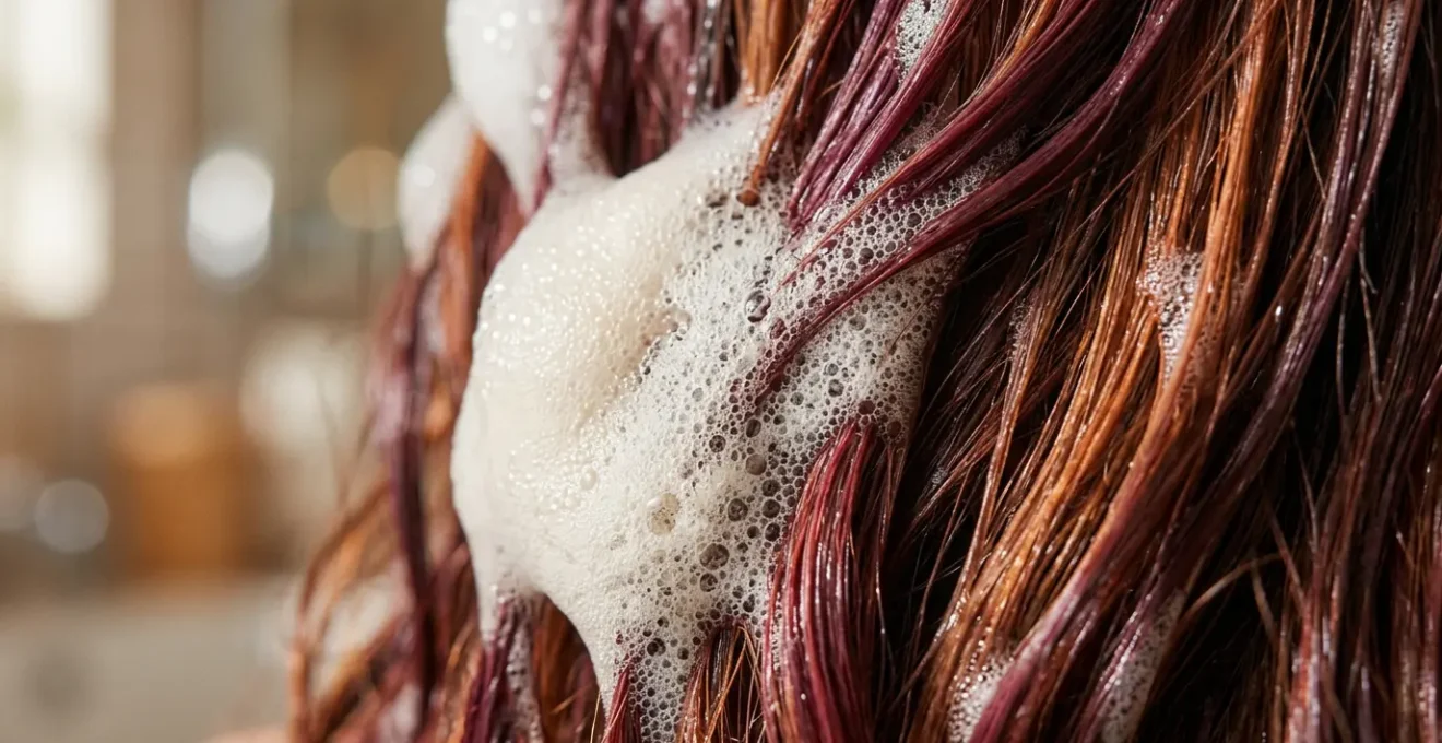 Schiuma delicata dello shampoo senza solfati che preserva il colore dei capelli