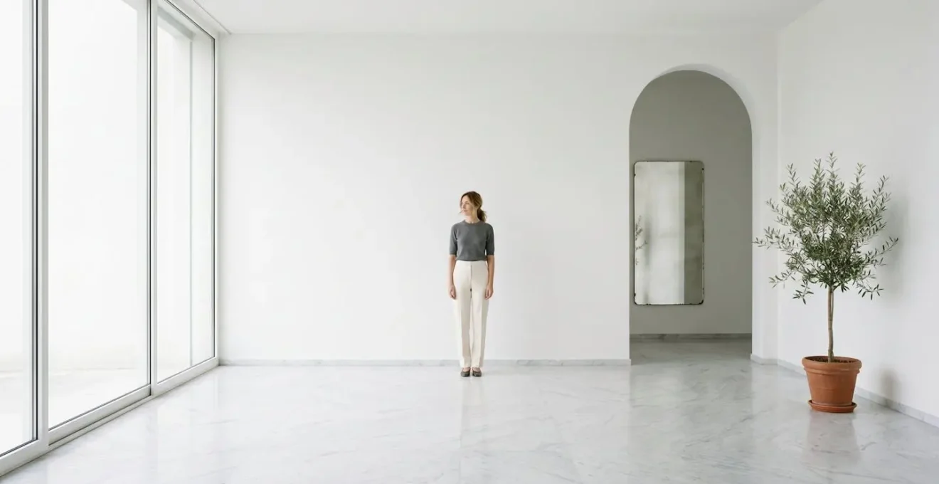 Ritratto diviso che mostra l'effetto di colori ad alta e bassa intensità sul viso