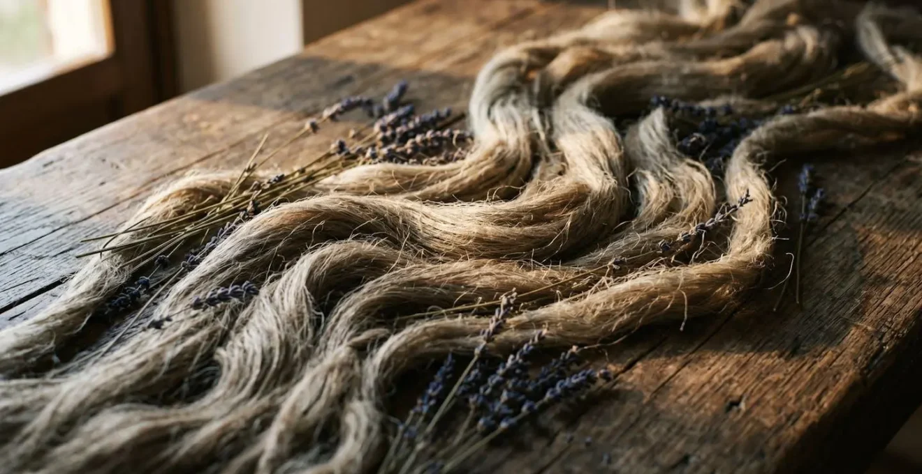 Fibre tessili naturali di lino e canapa italiana per abbigliamento sostenibile